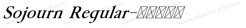 Sojourn Regular字体转换